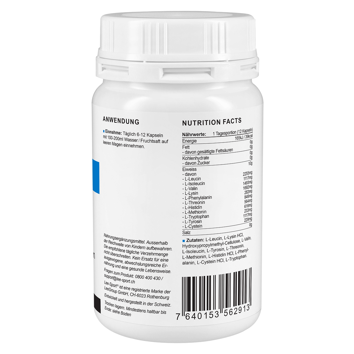 EAA 870 Kapseln, Nutrition Facts