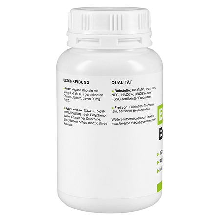 EGCG Grüntee Extrakt, Beschreibung