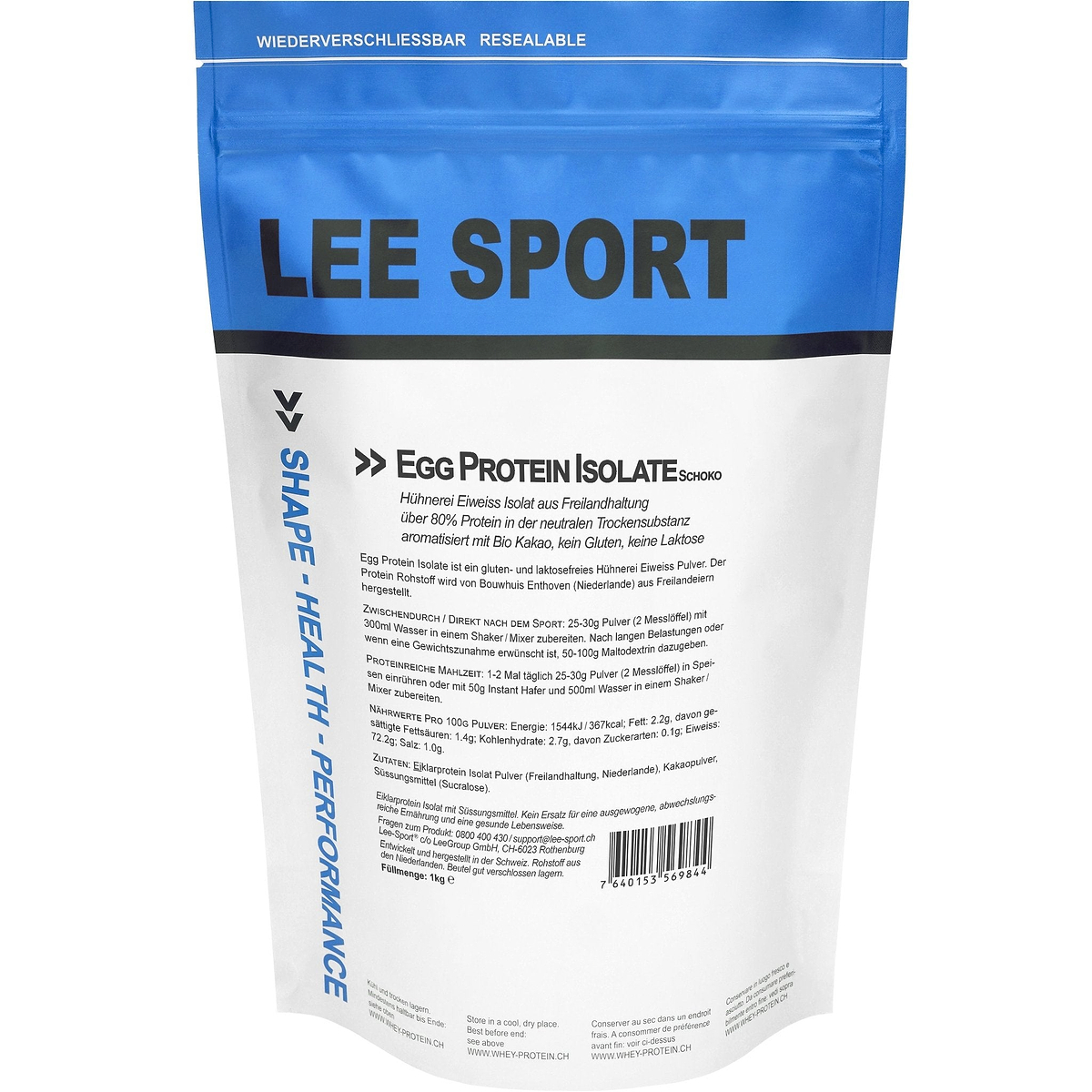 Egg Protein Isolat Schoko