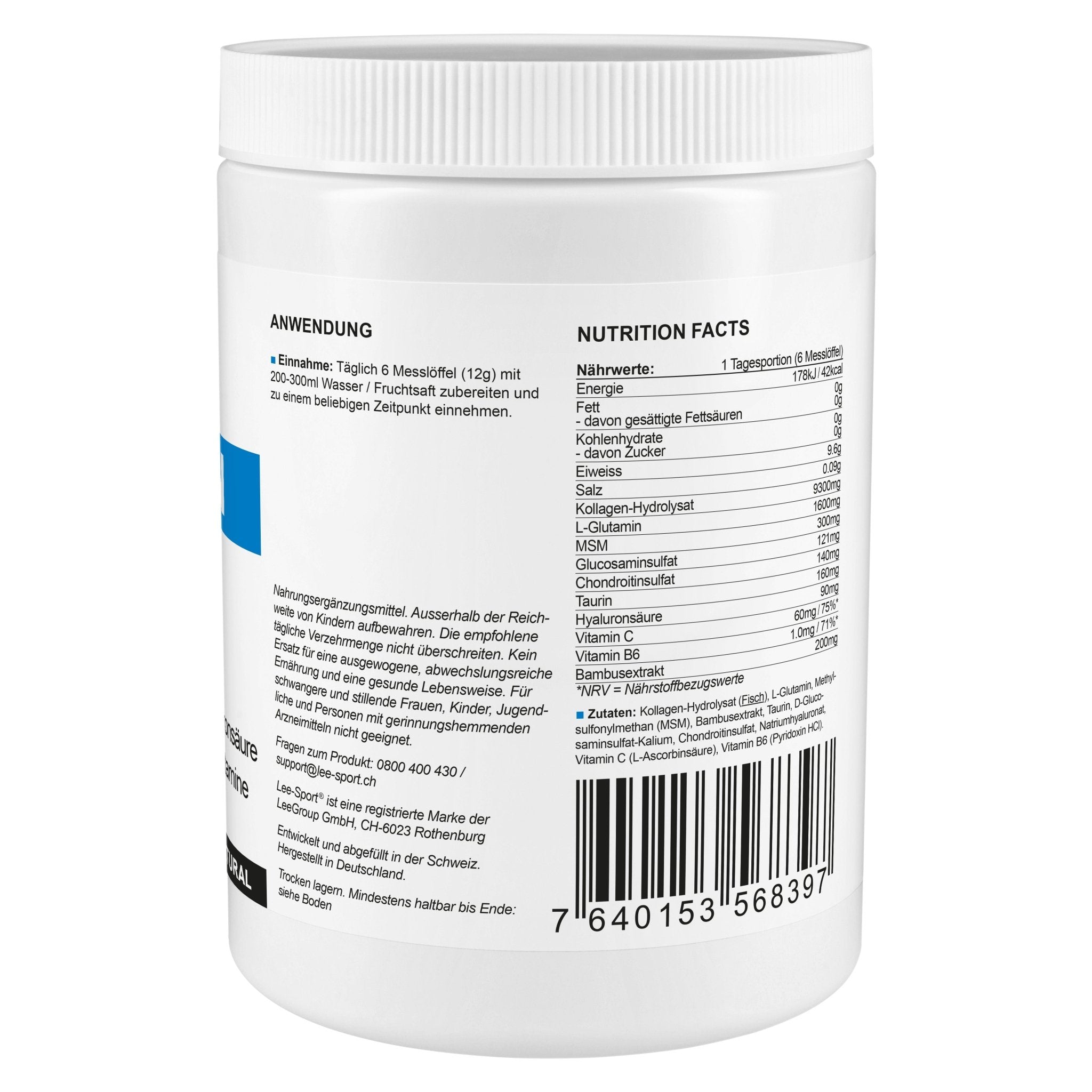 Kollagen Forte Natural, Nutrition Facts