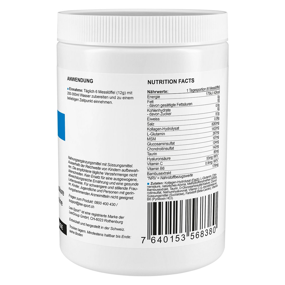 Kollagen Forte Orange, Nutrition Facts