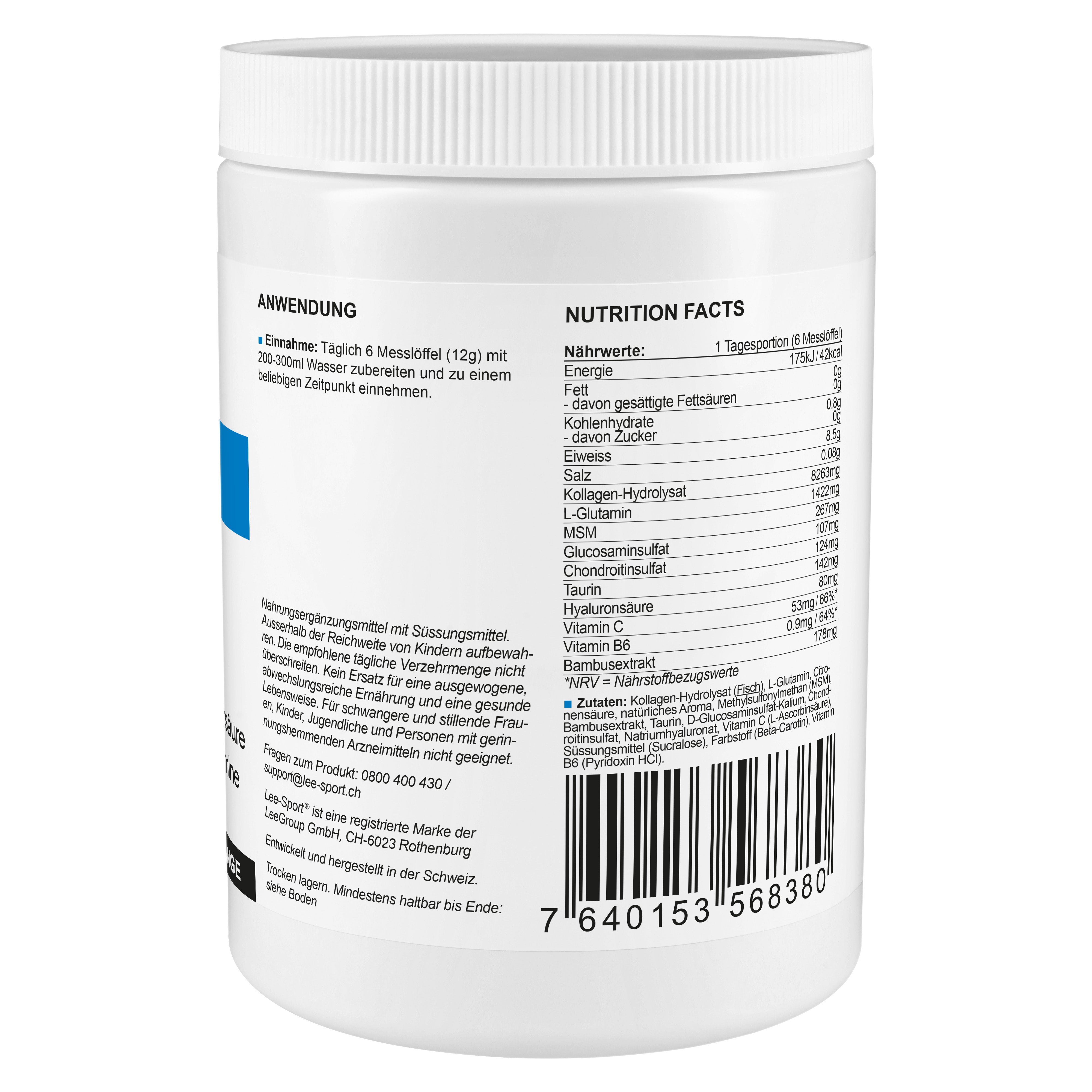 Kollagen Forte Orange, Nutrition Facts