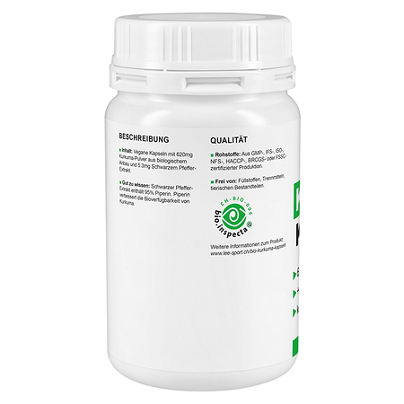 Kurkuma Kapseln, Beschreibung