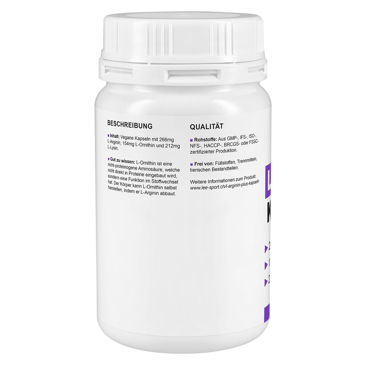 L-Arginin Plus Kapseln, Beschreibung