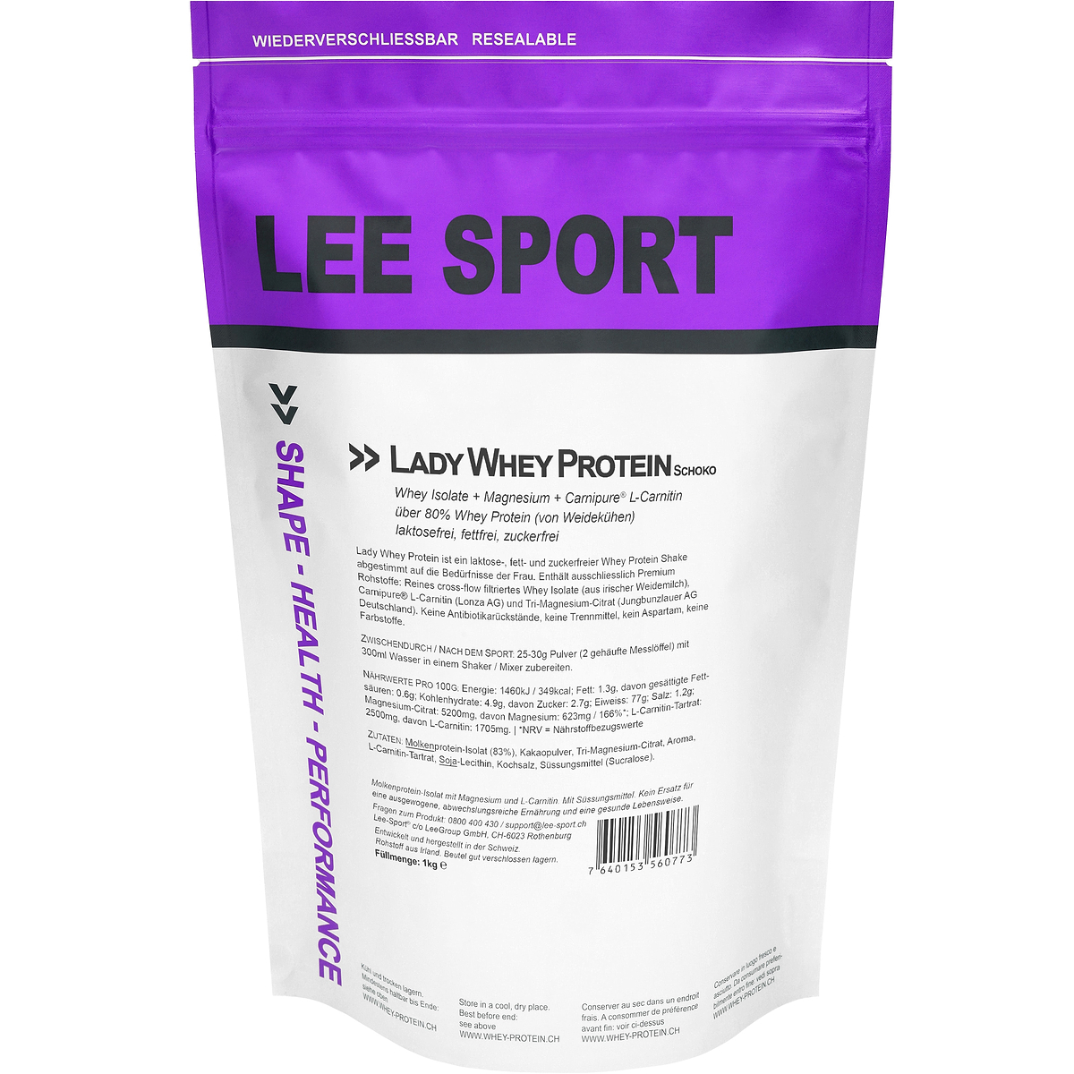 Lady Whey Protein Schoko