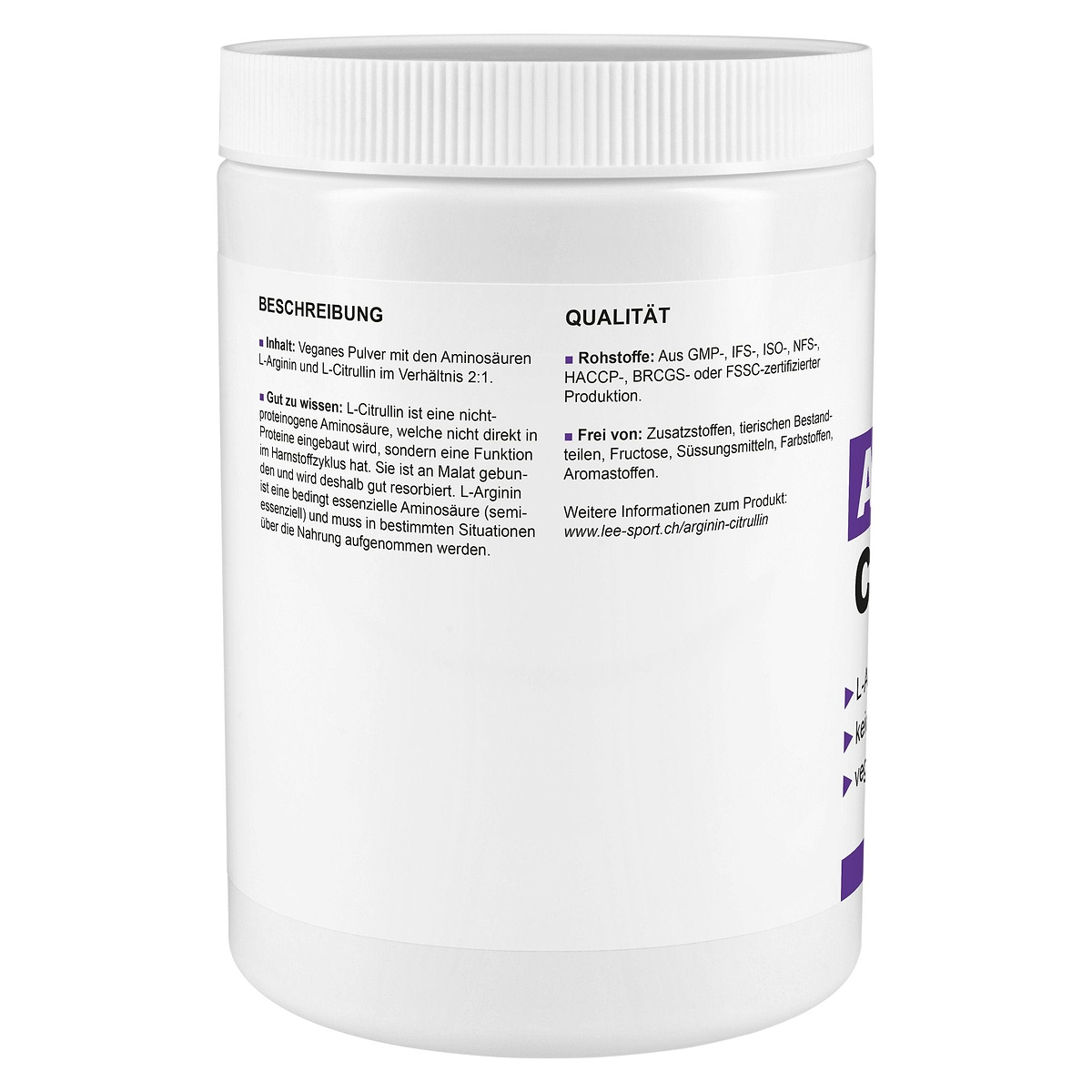 Arginin Citrullin, Beschreibung