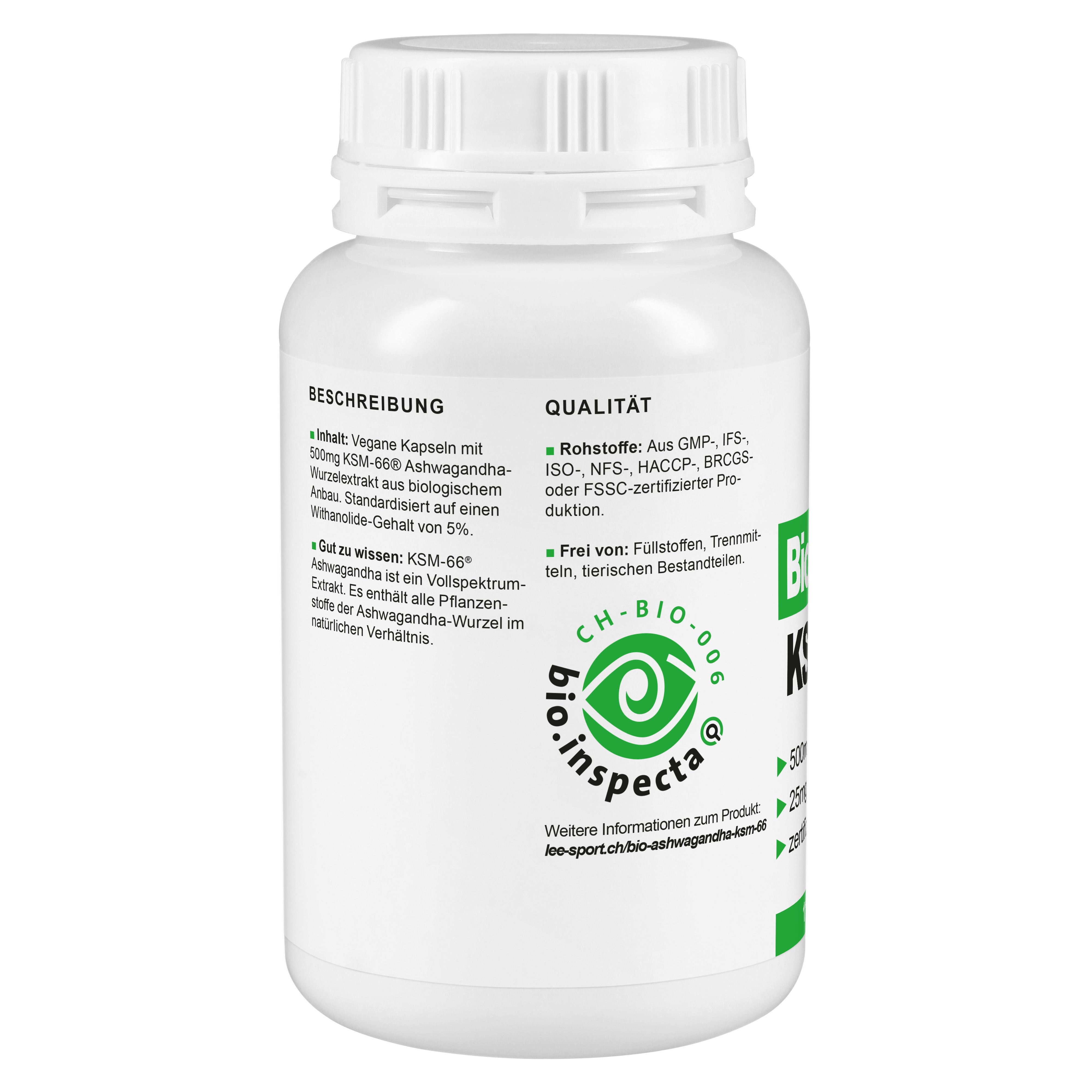Bio Ashwagandha KSM-66, Beschreibung