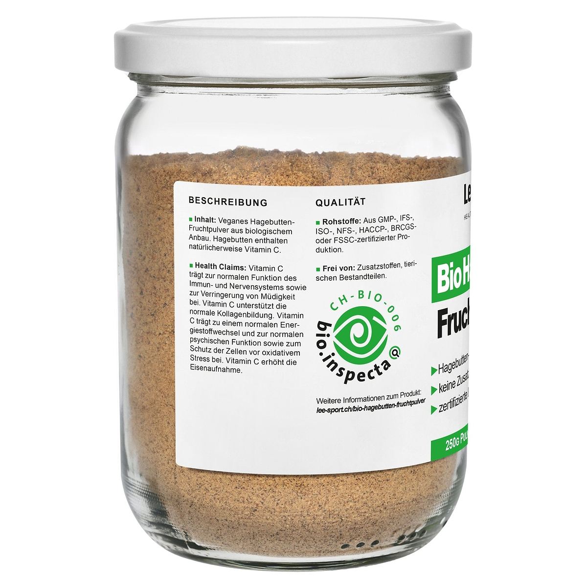 Bio Hagebutten Fruchtpulver, Beschreibung