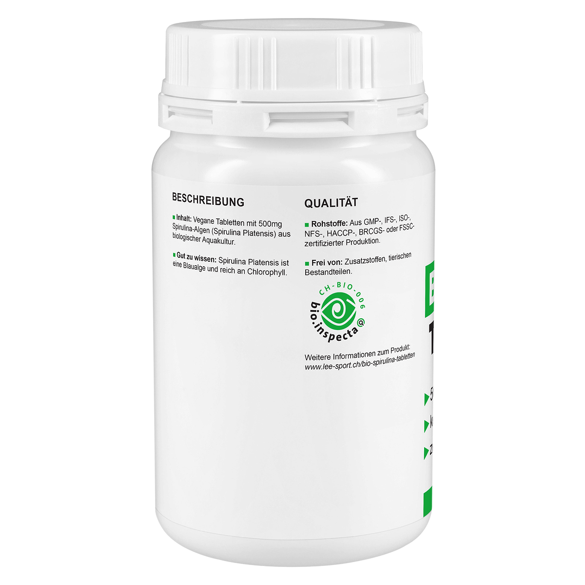 Bio Spirulina Tabletten, Beschreibung