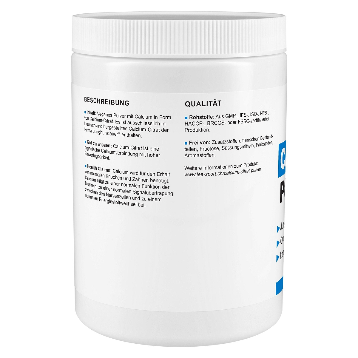 Calcium Citrat Pulver, Beschreibung