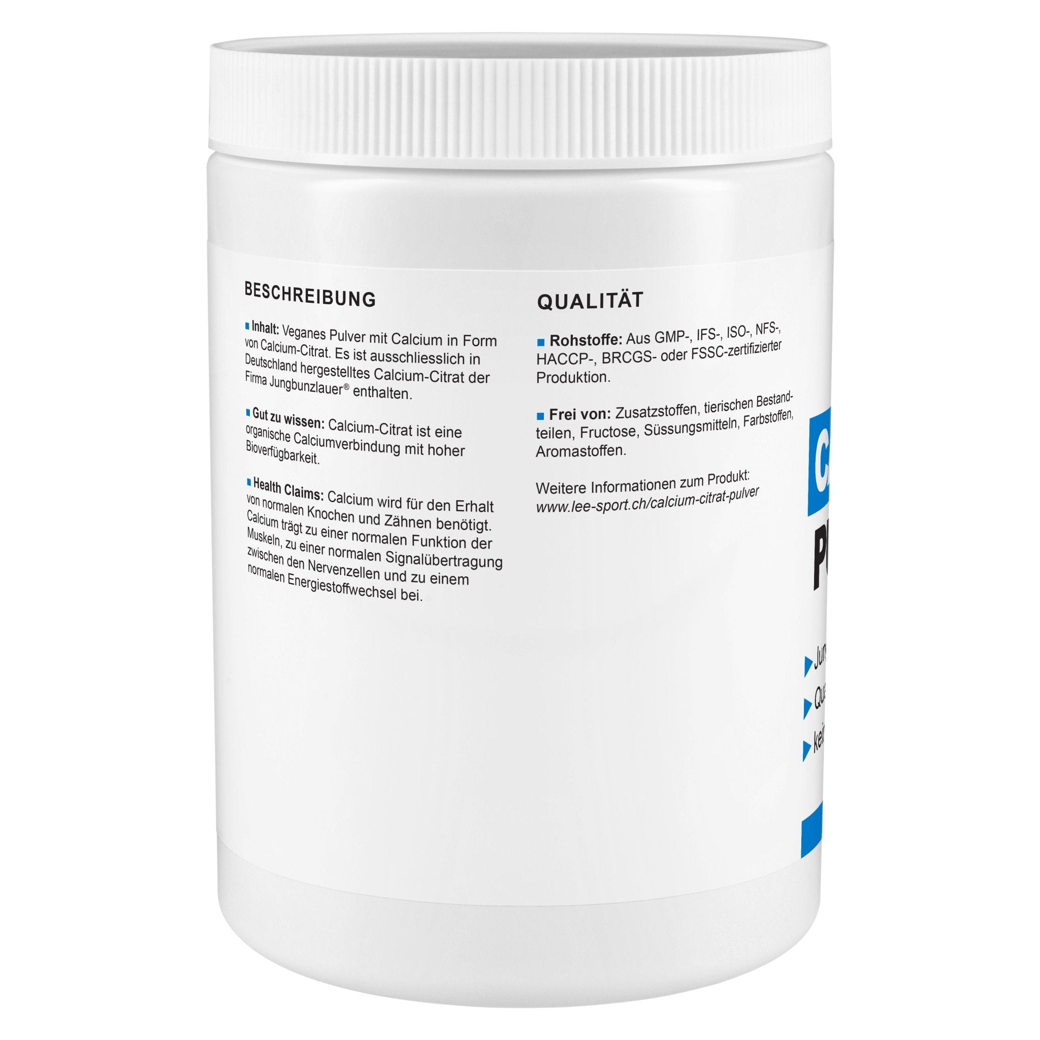 Calcium Citrat Pulver, Beschreibung