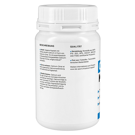 Calcium Kapseln, Beschreibung