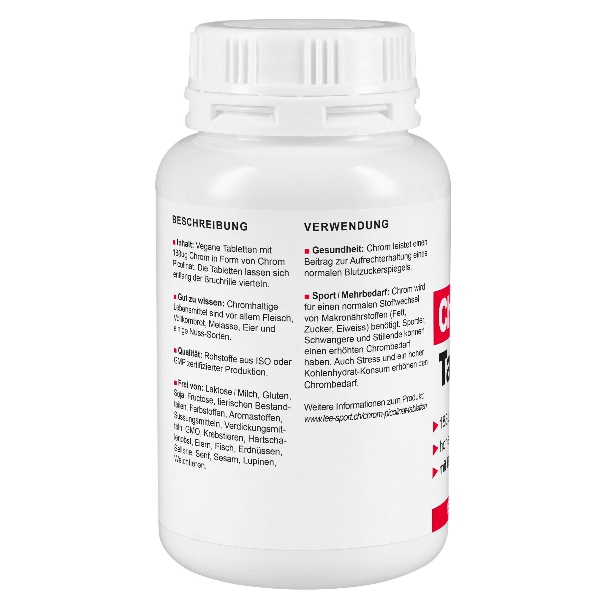 Chrom Picolinat Tabletten, Beschreibung