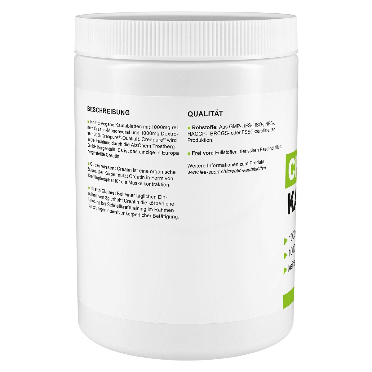 Creatin Kautabletten, Beschreibung