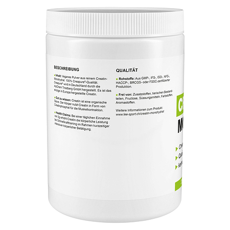 Creatin Monohydrat Pulver, Beschreibung