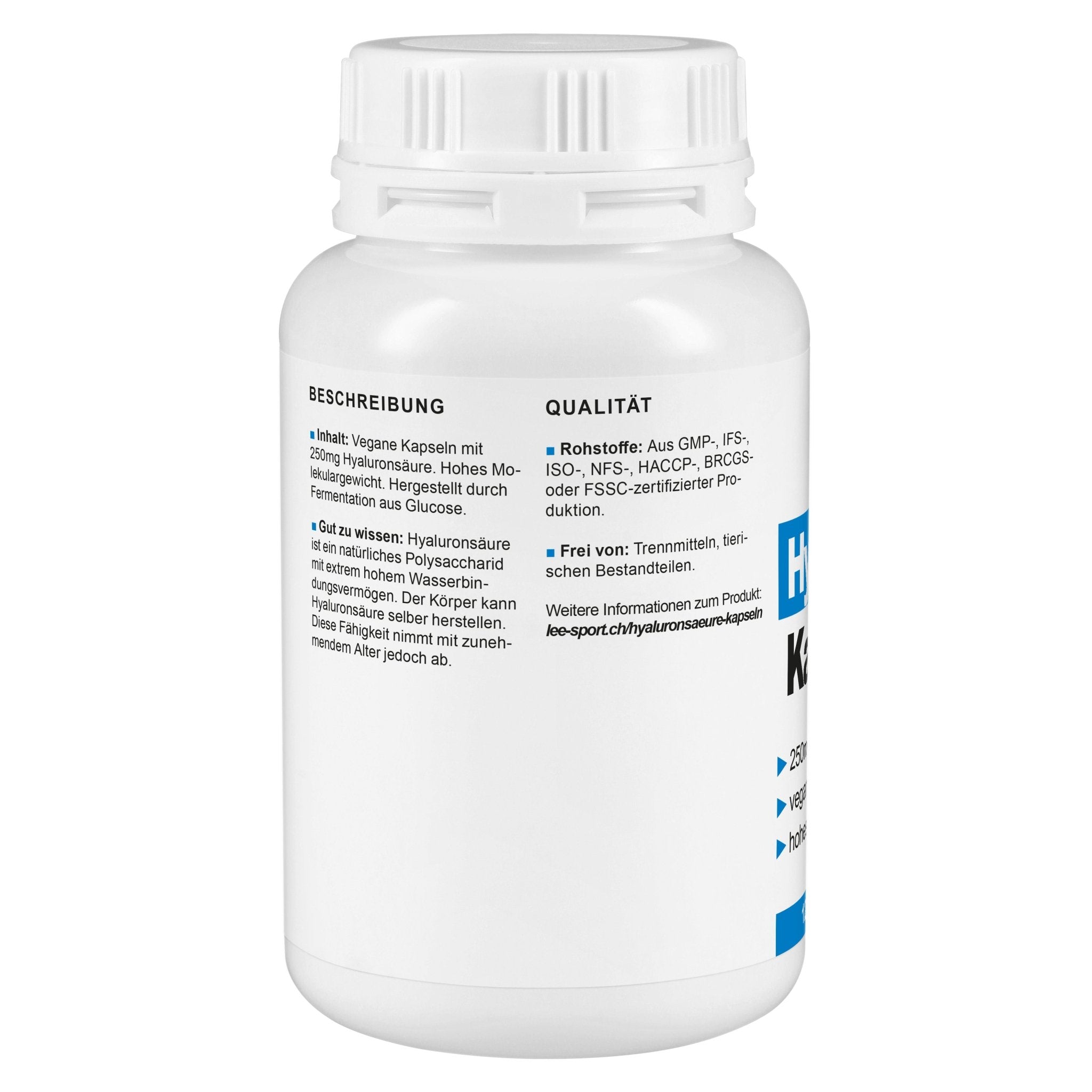 Hyaluronsäure Kapseln, Beschreibung
