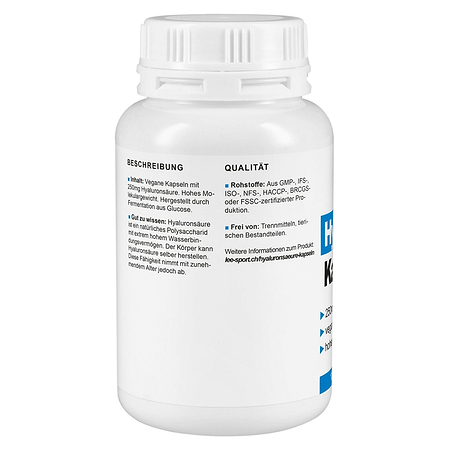 Hyaluronsäure Kapseln, Beschreibung