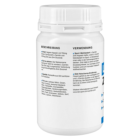 L-Carnitin Zink Kapseln, Beschreibung