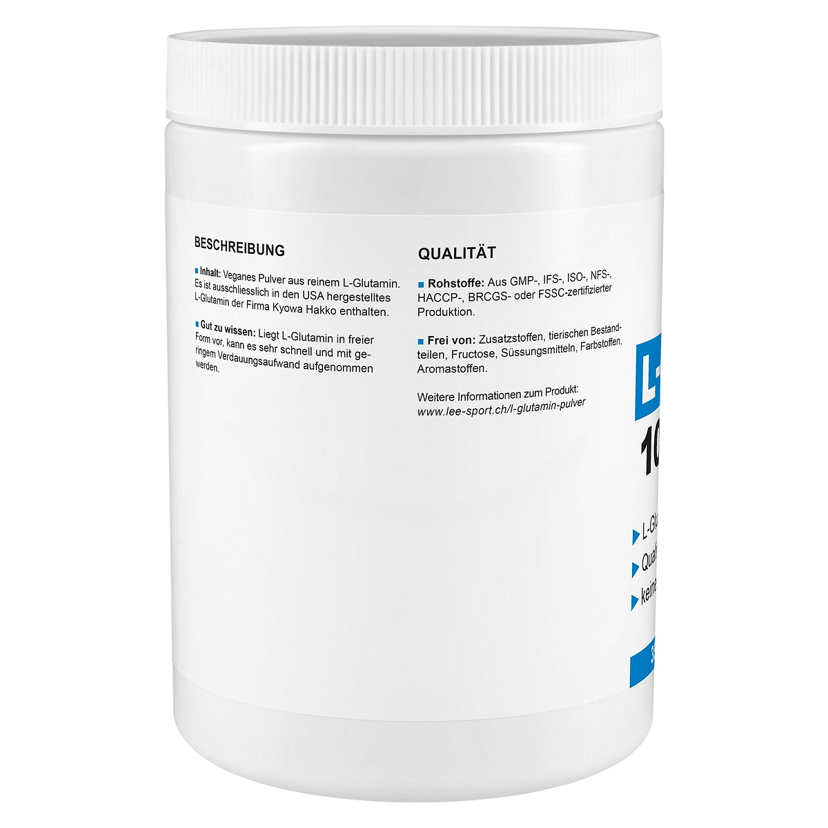 L-Glutamin 100% Pure, Beschreibung