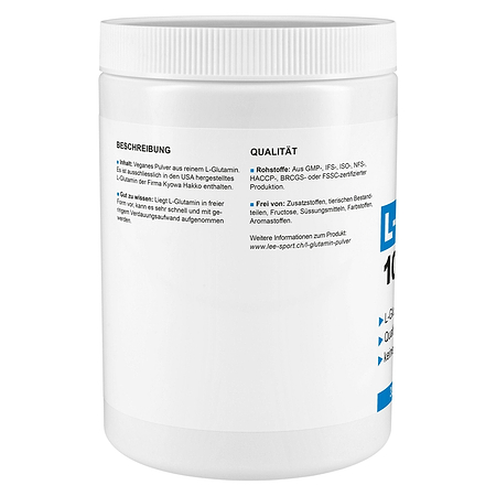 L-Glutamin 100% Pure, Beschreibung