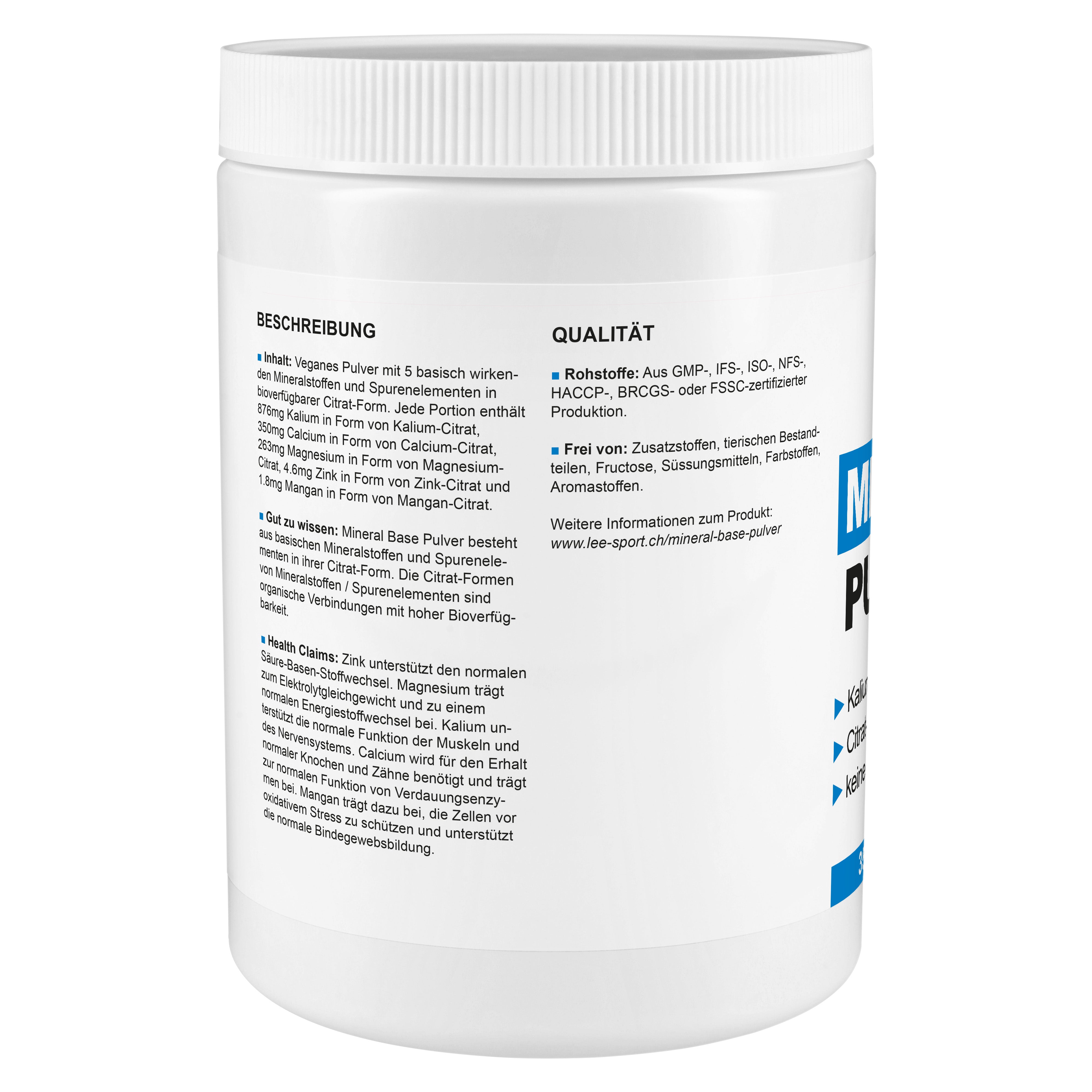 Mineral Base Pulver, Beschreibung