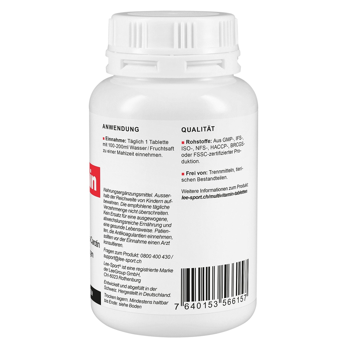 Multivitamin Tabletten, Beschreibung