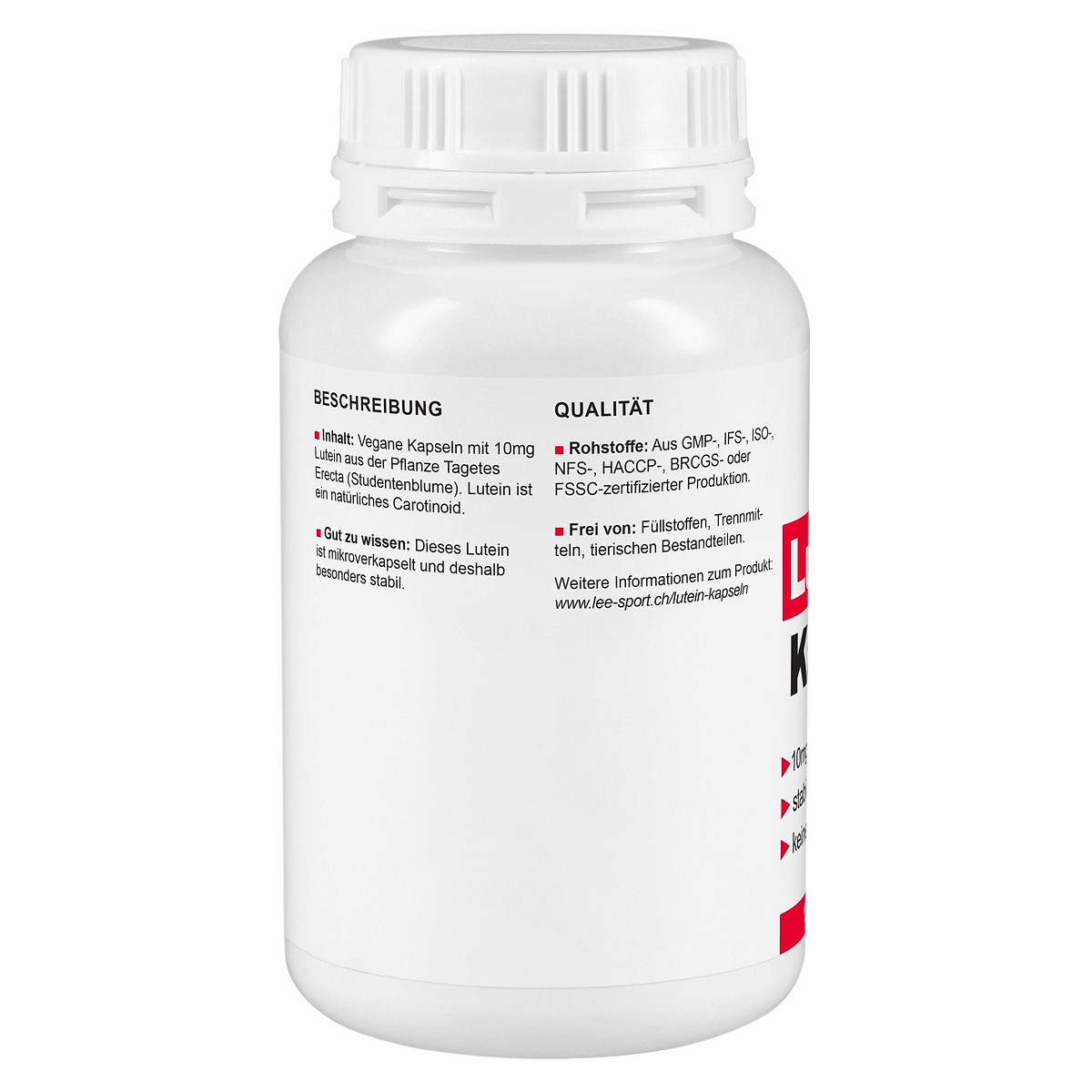 Lutein Kapseln, Beschreibung