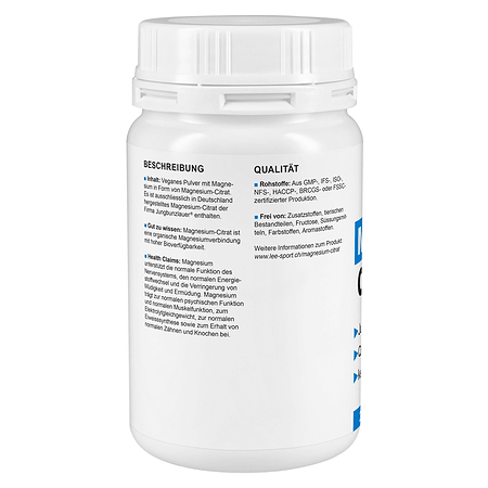 Magnesium Citrat, Beschreibung