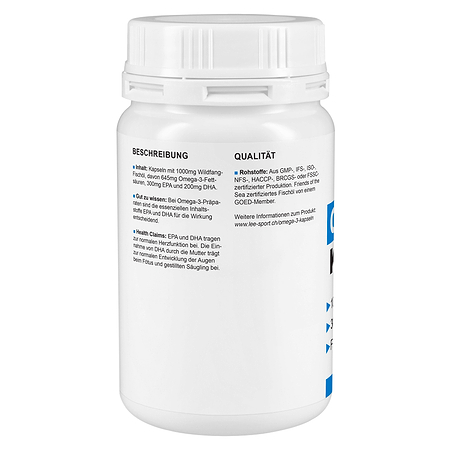 Omega 3 Kapseln, Beschreibung