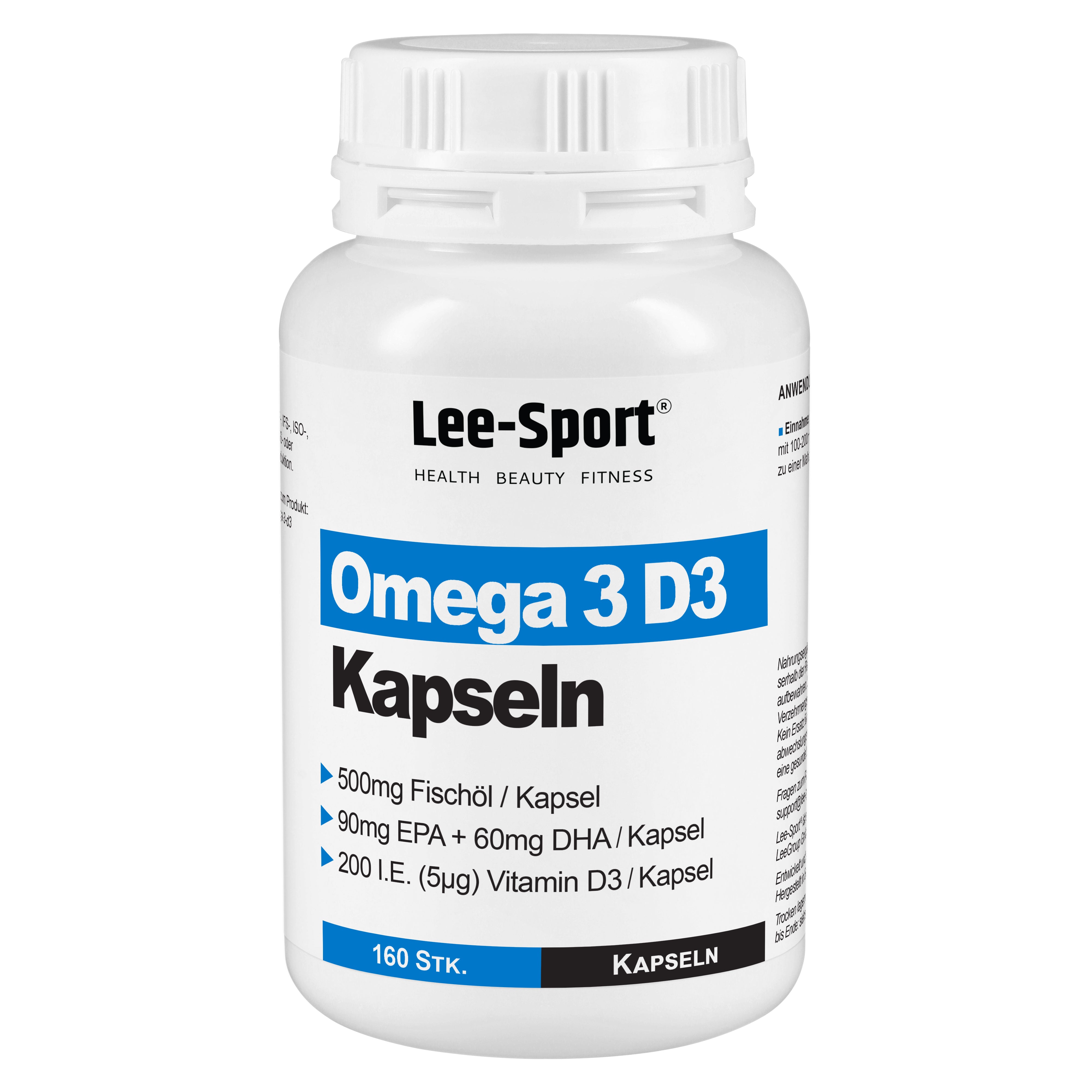 Lee-Sport Omega 3 D3 Kapseln