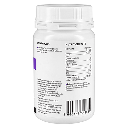 OPC 150 Kapseln, Nutrition Facts