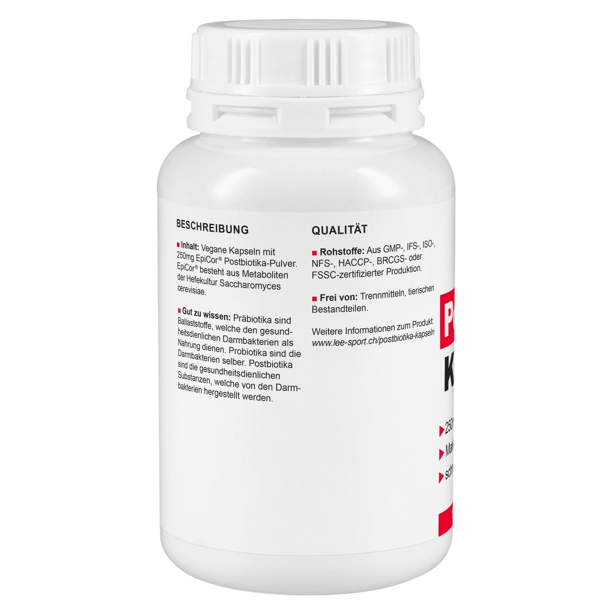 Postbiotika Kapseln, Beschreibung