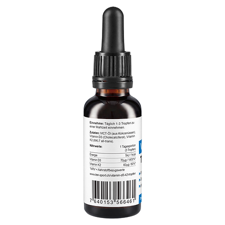 Vitamin D3 + K2 Tropfen, Nutrition Facts