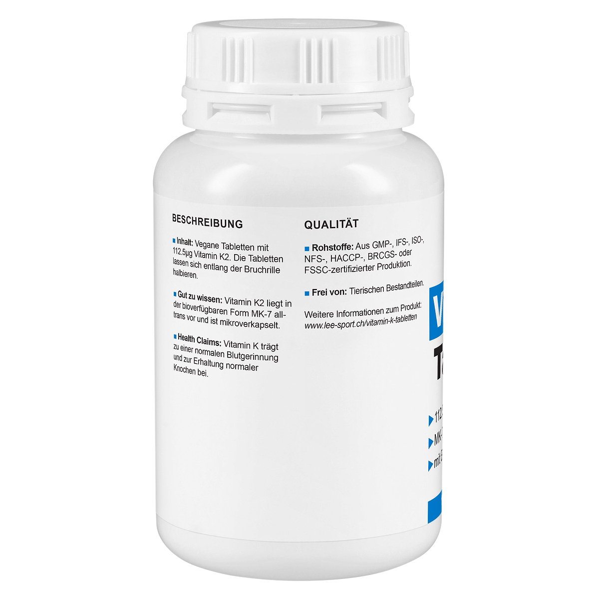 Vitamin K2 Tabletten, Beschreibung