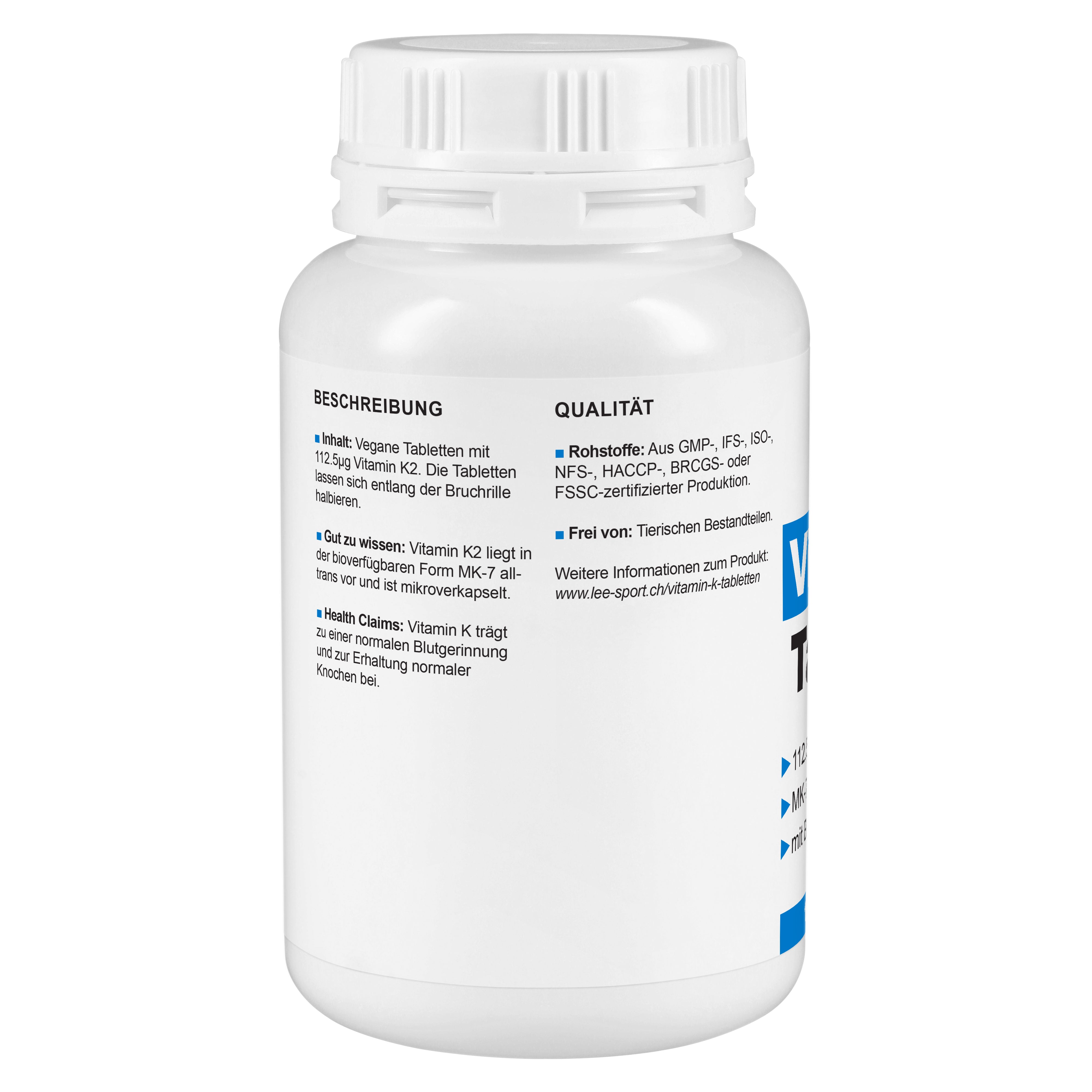 Vitamin K2 Tabletten, Beschreibung