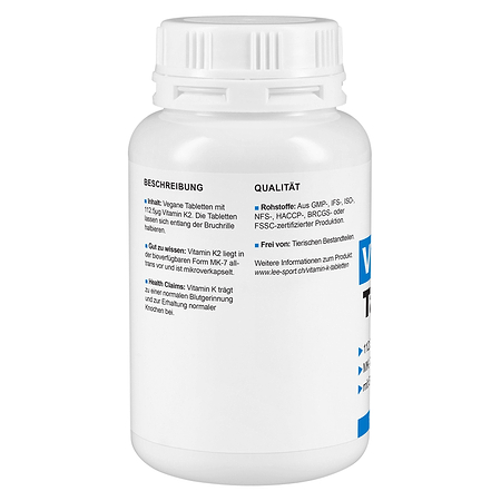 Vitamin K2 Tabletten, Beschreibung