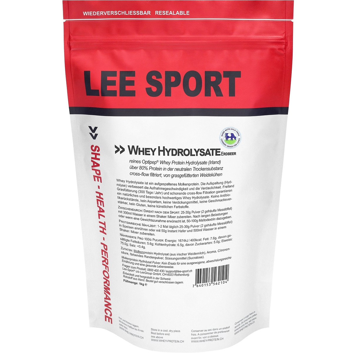 Whey Hydrolysate Erdbeer