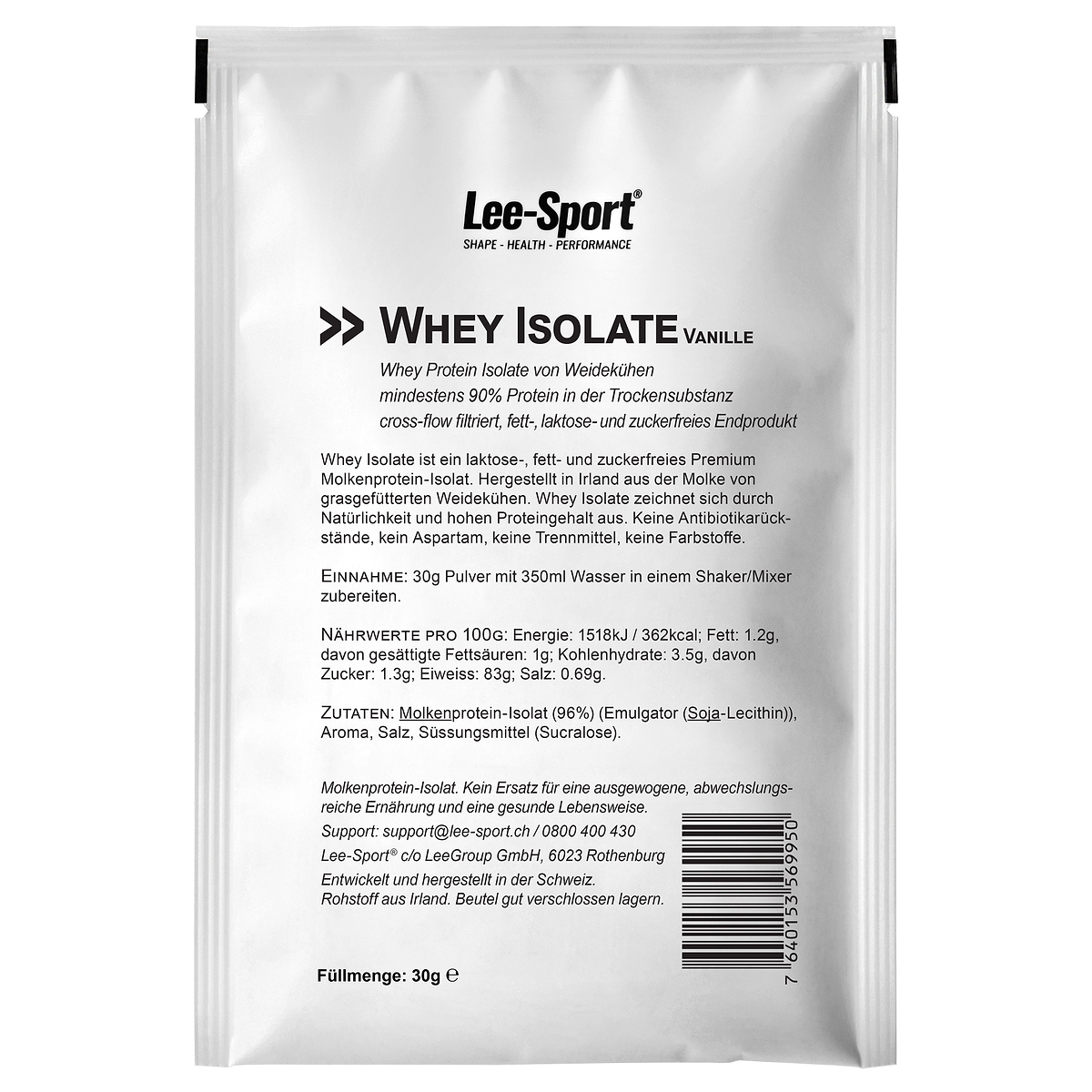 Whey Isolate Vanille Probe