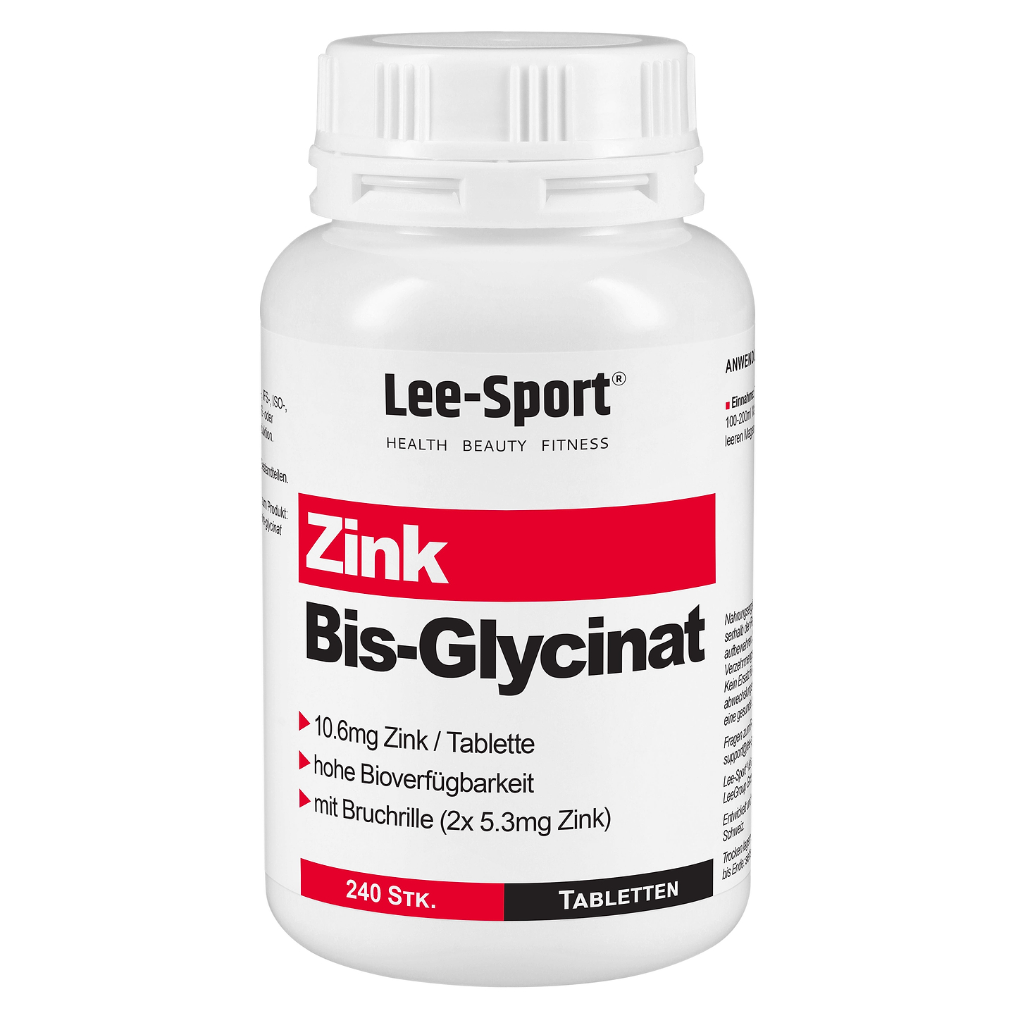 Zink Bis-Glycinat Tabletten günstig kaufen! | Lee-Sport®