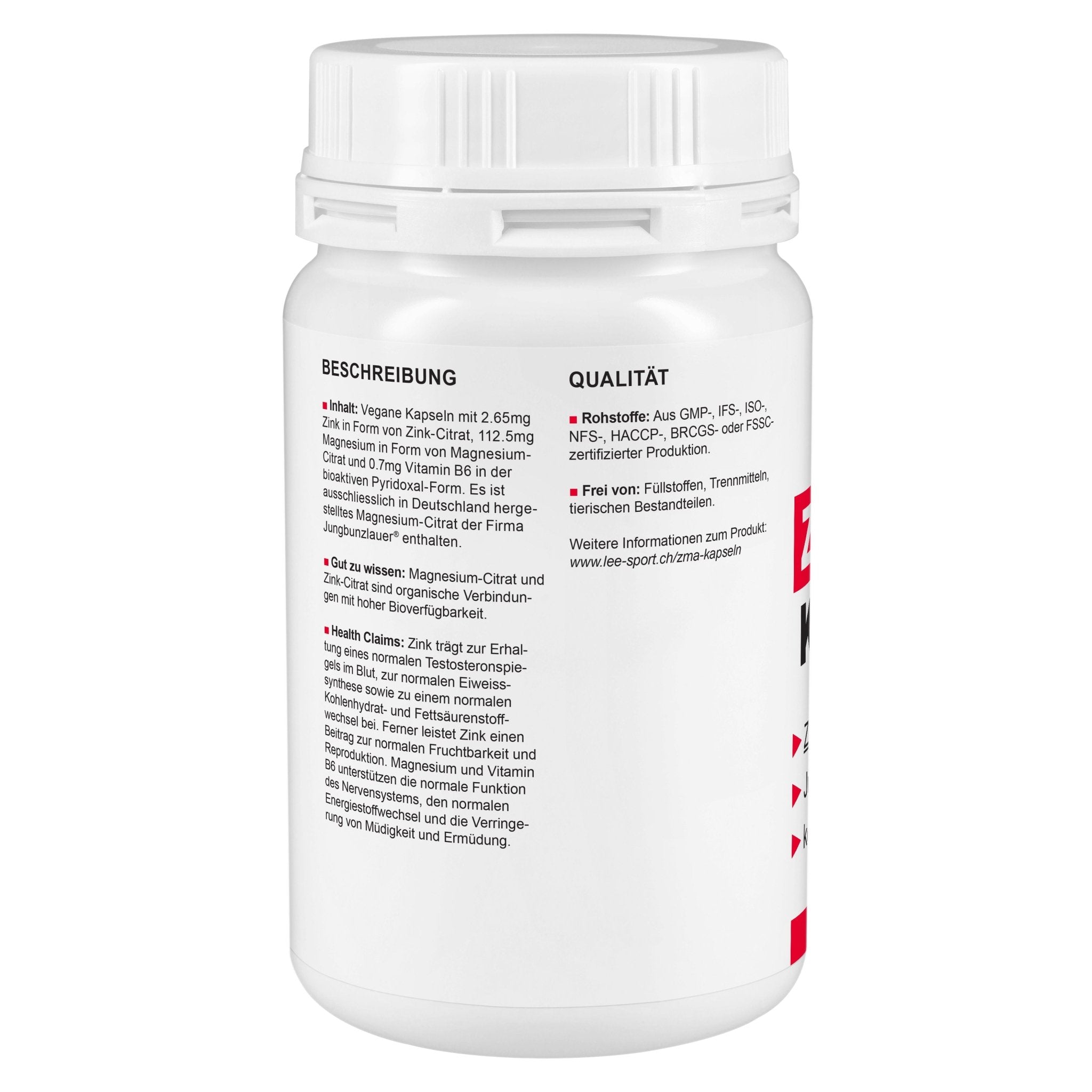 ZMA Forte Kapseln, Beschreibung