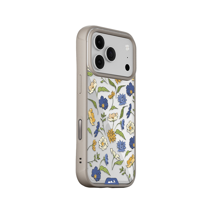 Floral Blue Protective Phone Case - Flowers