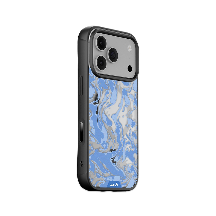 Sky Blue Protective Phone Case - Marbled MagSafe