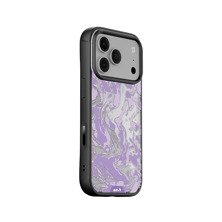 Lilac Protective Phone Case - Marbled