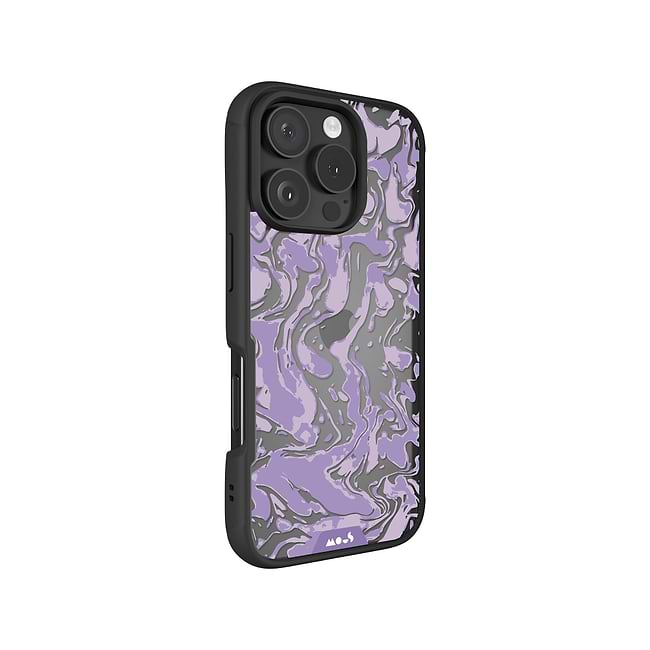 Lilac Protective Phone Case - Marbled