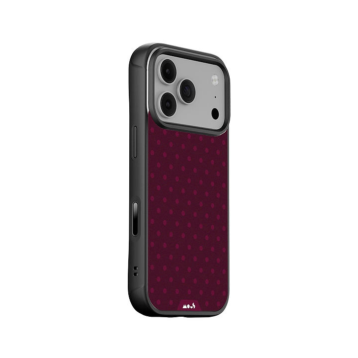 Bordeaux Protective Phone Case - Polka Dots MagSafe