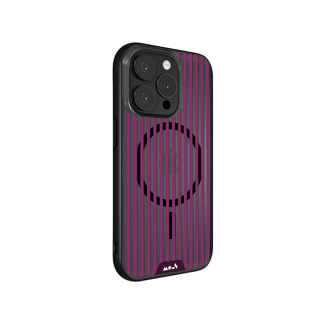 Mulberry Protective Phone Case - Pinstripe MagSafe