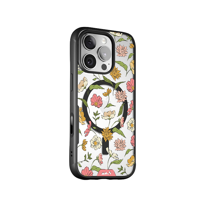 Floral Pink Protective Phone Case - Flowers MagSafe