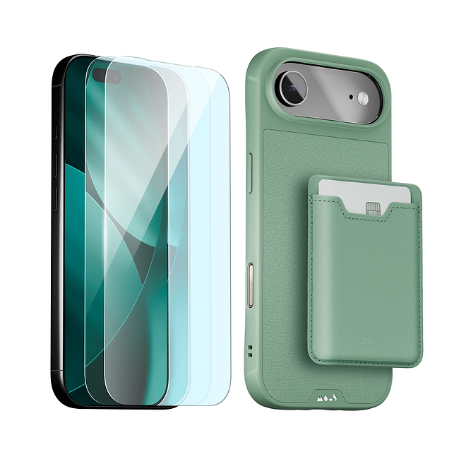 Sage Schutzhülle, Displayschutz und Card Wallet - Apple Starter Kit