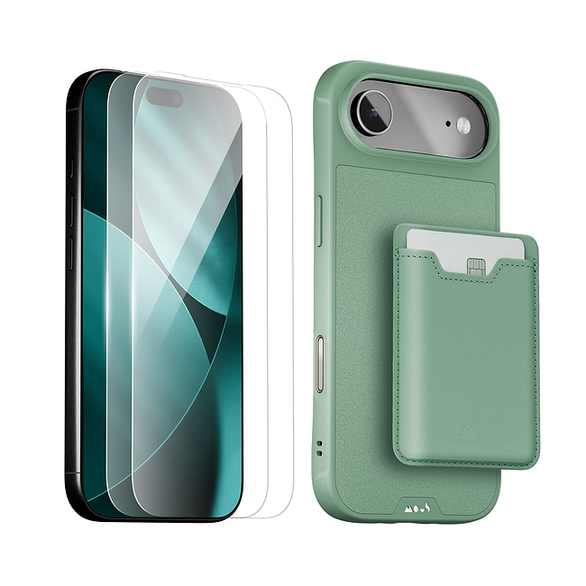 Sage Schutzhülle, Displayschutz und Card Wallet - Apple Starter Kit