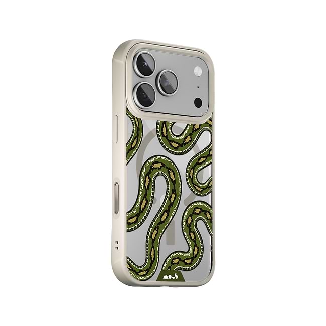 Green Tree Python Protective Phone Case - Serpent MagSafe